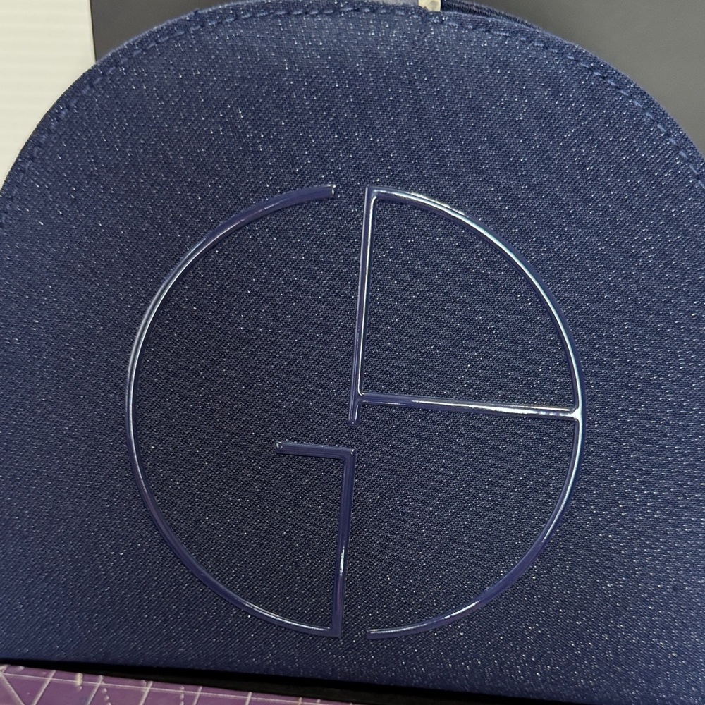 Georgio Armani Navy Evening Clutch - Picture 3 of 10